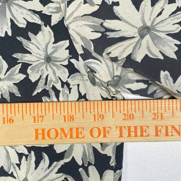 Vintage 70s 80s Giovana floral Patter s/s Rayon blouse top Sz Medium Made in USA - Picture 3 of 10